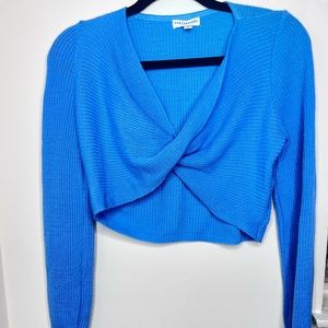 Front cross crop top